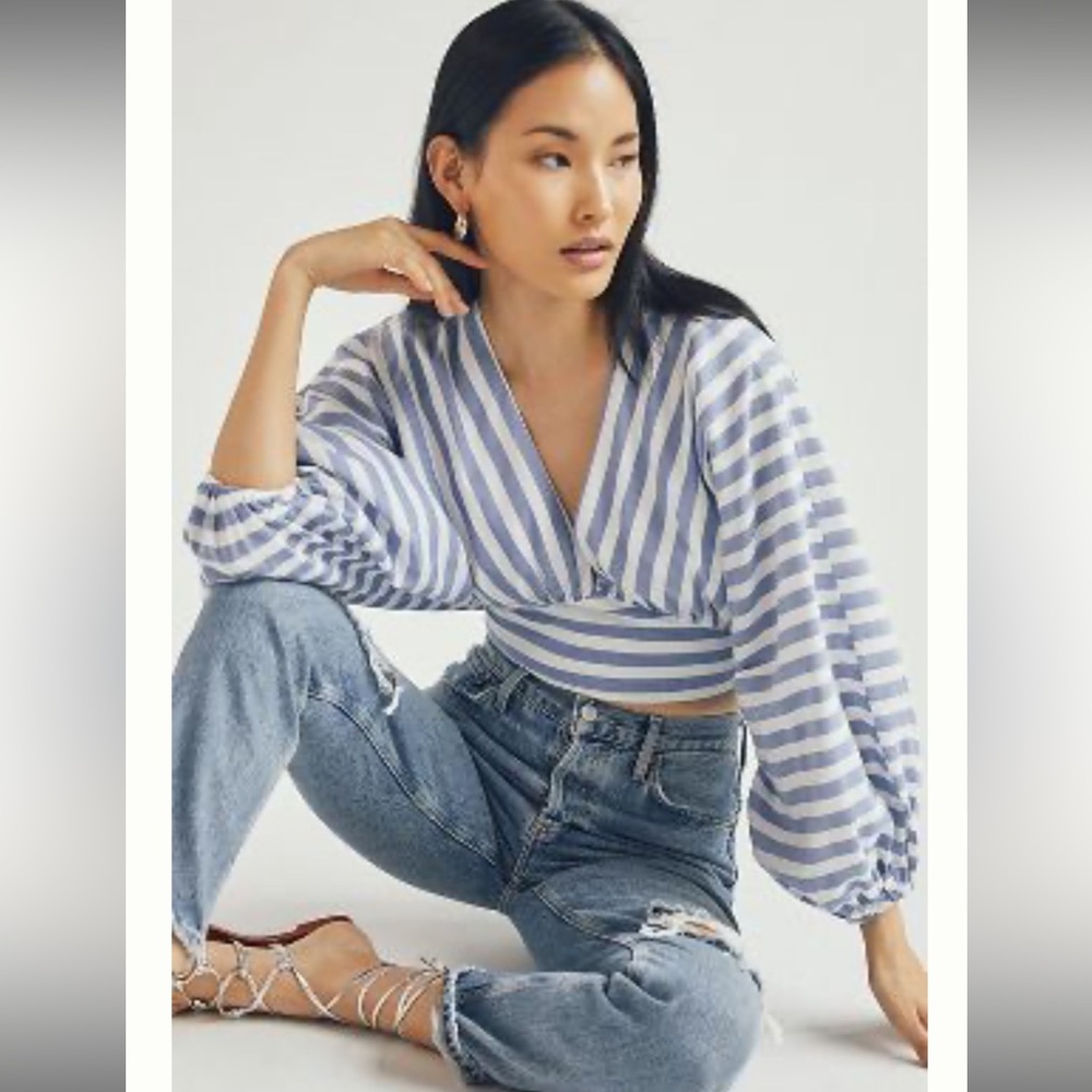 Anthropologie DOLAN V-NECK BLOUSE